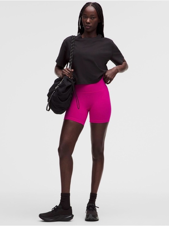 lululemon athletica Pants - lululemon athletica Hot Pink High-Rise Bike Shorts